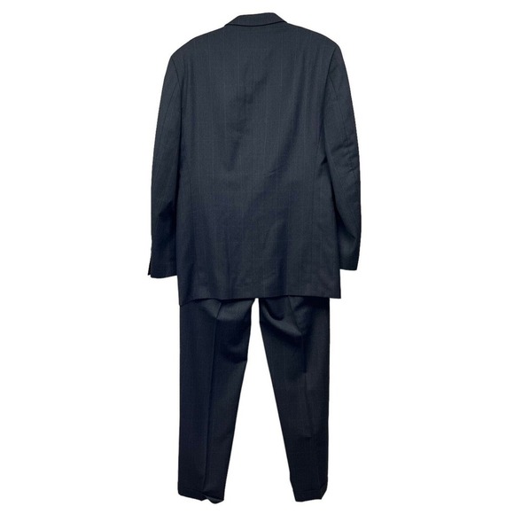 Albert Nipon Lord & Taylor 2 Pcs Suit 3 Button Gray Window Pane Men‎ Size 40L - Picture 3 of 13